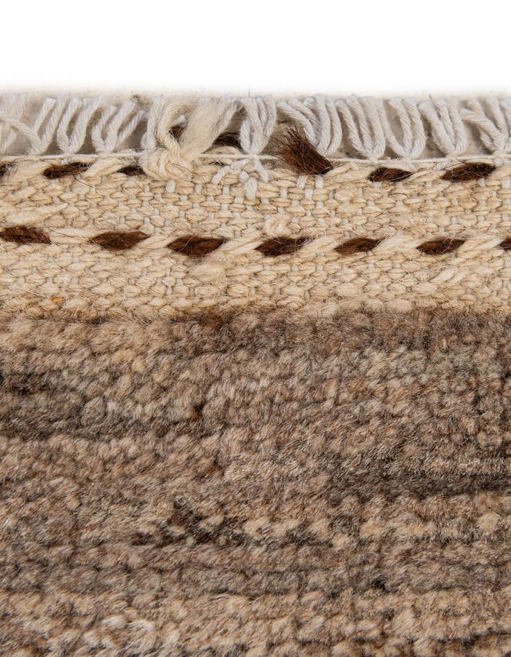 Detail image of  4' 11 x 6' 7  Hand Knotted Moroccan Wool Rug