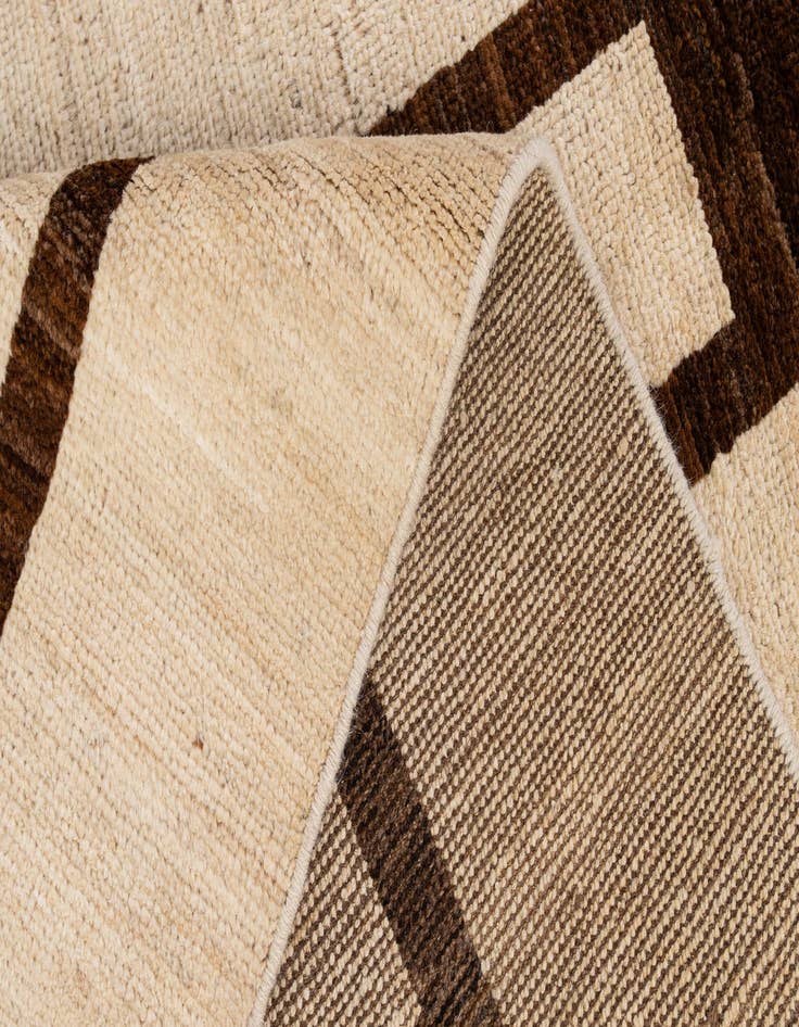 Detail image of  4' 11 x 6' 7  Hand Knotted Moroccan Wool Rug