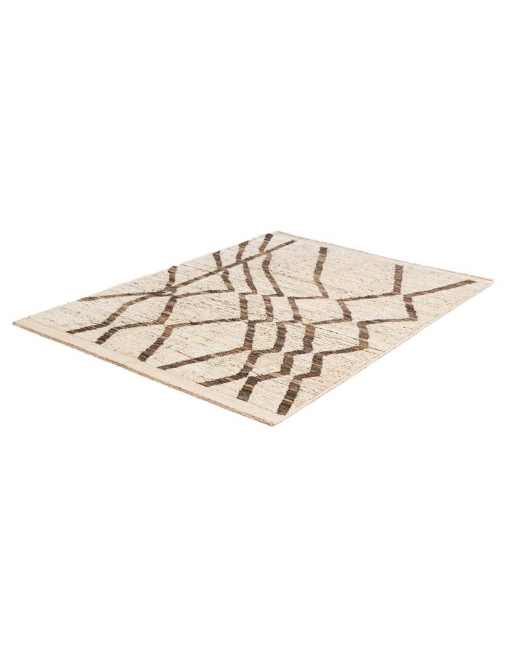 Detail image of  5' 1 x 6' 5  Hand Knotted Moroccan Wool Rug