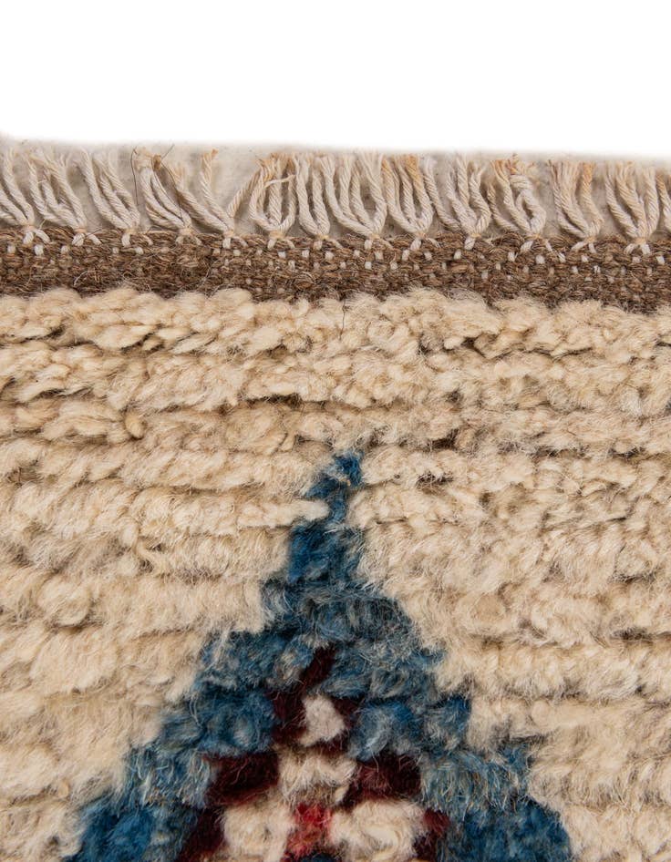 Detail image of  5' 6 x 7' 8  Hand Knotted Moroccan Wool Rug