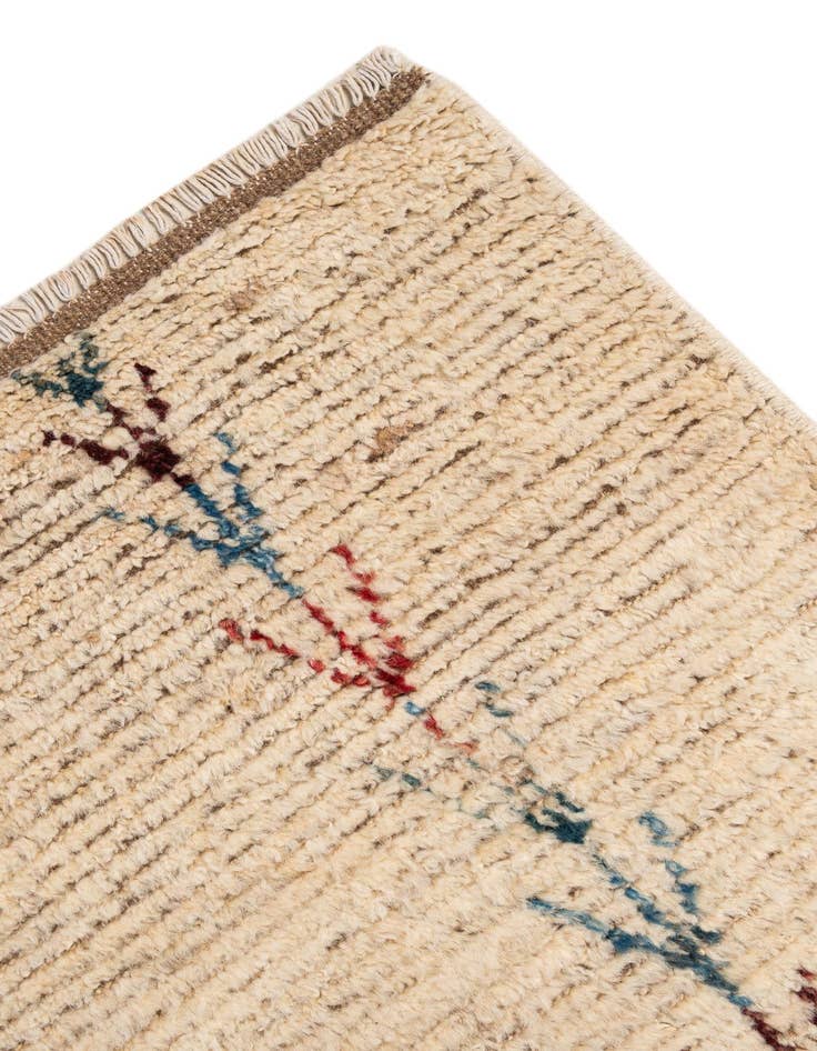 Detail image of  5' 6 x 7' 8  Hand Knotted Moroccan Wool Rug