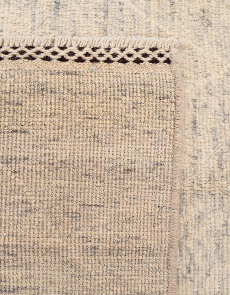 Detail image of  5' 1 x 8'  Hand Knotted Moroccan Wool Rug