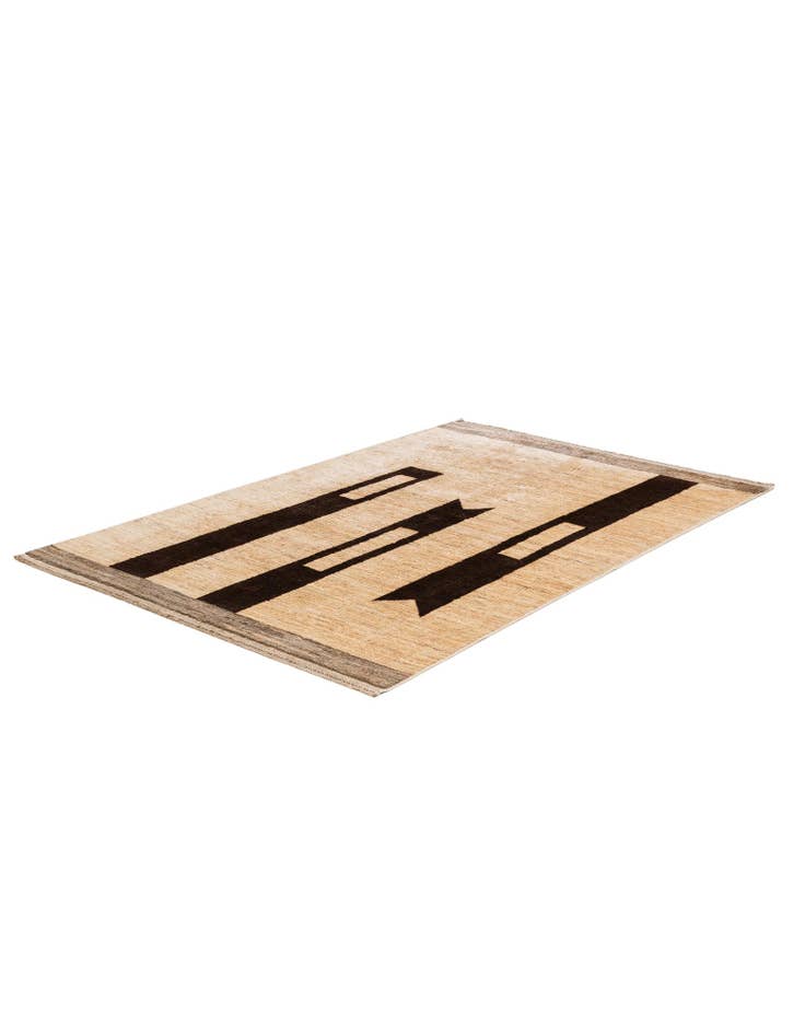 Detail image of  5' 5 x 7' 10  Hand Knotted Moroccan Wool Rug