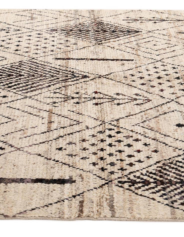 Detail image of  5' 10 x 7' 7  Hand Knotted Moroccan Wool Rug