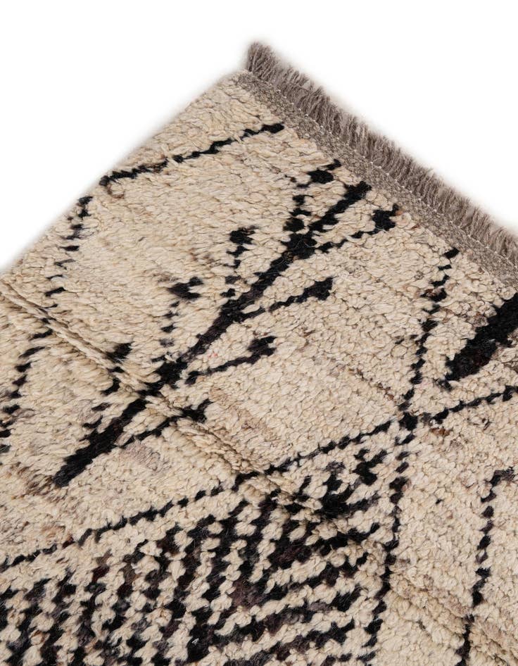 Detail image of  5' 10 x 7' 7  Hand Knotted Moroccan Wool Rug