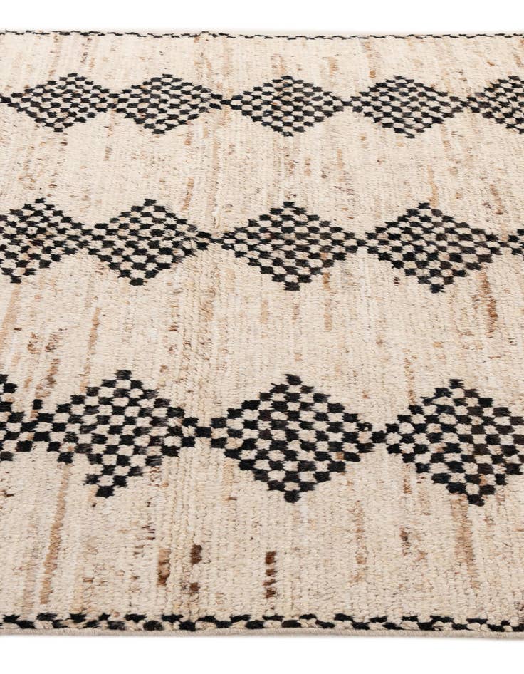 Detail image of  5' 8 x 7' 10  Hand Knotted Moroccan Wool Rug