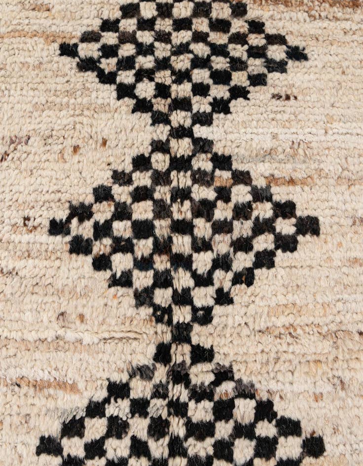 Detail image of  5' 8 x 7' 10  Hand Knotted Moroccan Wool Rug