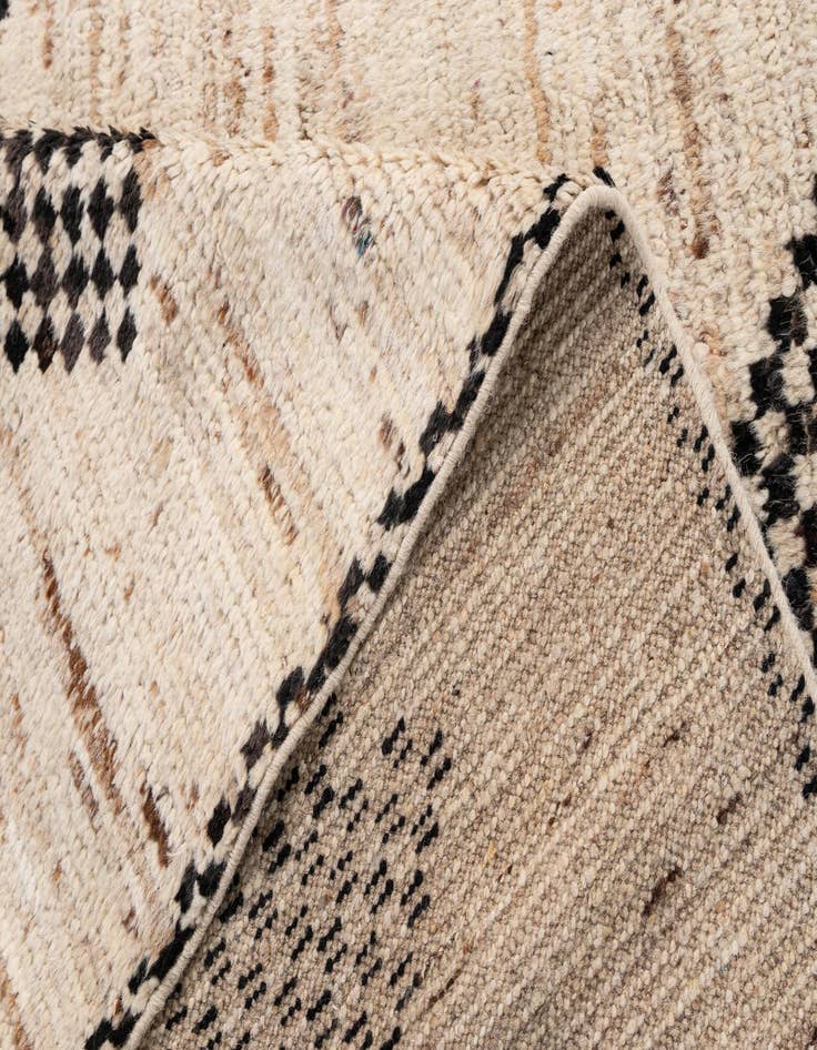 Detail image of  5' 8 x 7' 10  Hand Knotted Moroccan Wool Rug