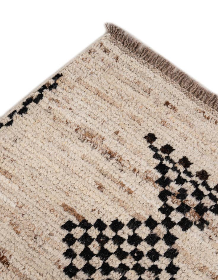 Detail image of  5' 8 x 7' 10  Hand Knotted Moroccan Wool Rug