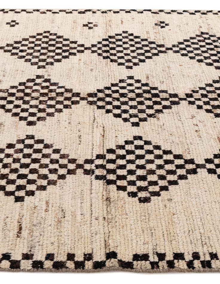Detail image of  5' 8 x 7' 7  Hand Knotted Moroccan Wool Rug