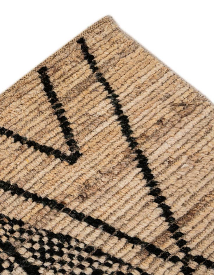 Detail image of  5' 9 x 7' 6  Hand Knotted Moroccan Wool Rug