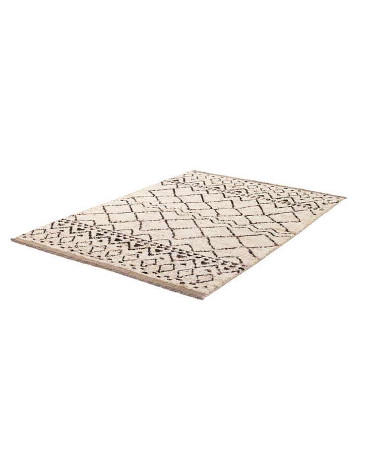 Detail image of  5' 5 x 7' 8  Hand Knotted Moroccan Wool Rug