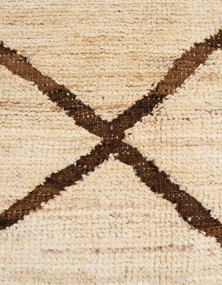 Detail image of  5' 7 x 7' 11  Hand Knotted Moroccan Wool Rug