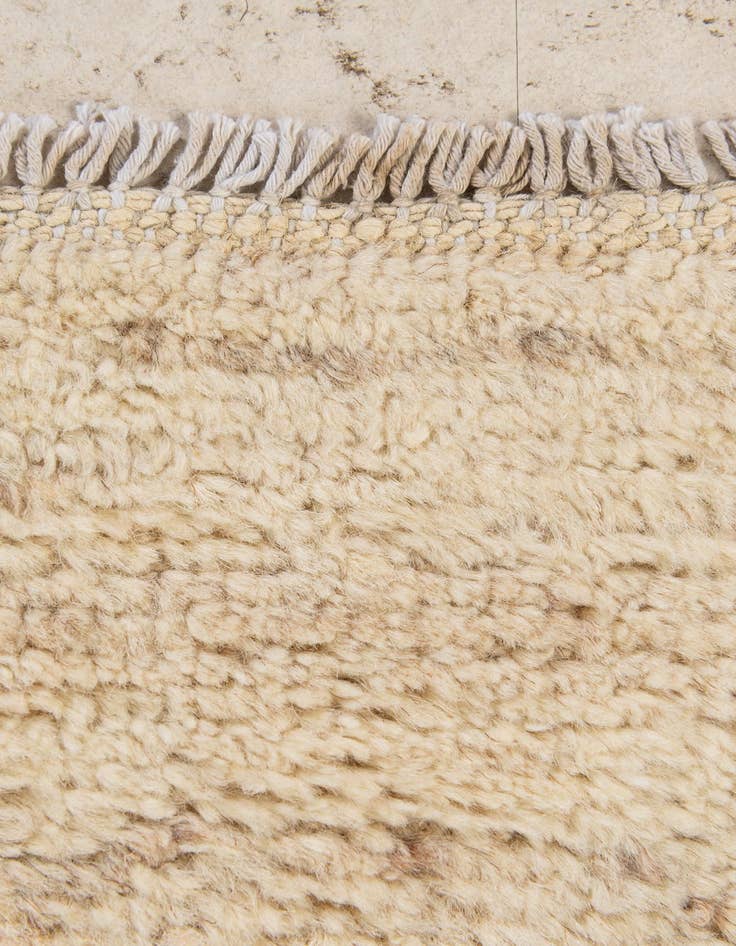 Detail image of  5' 10 x 7' 10  Hand Knotted Moroccan Wool Rug