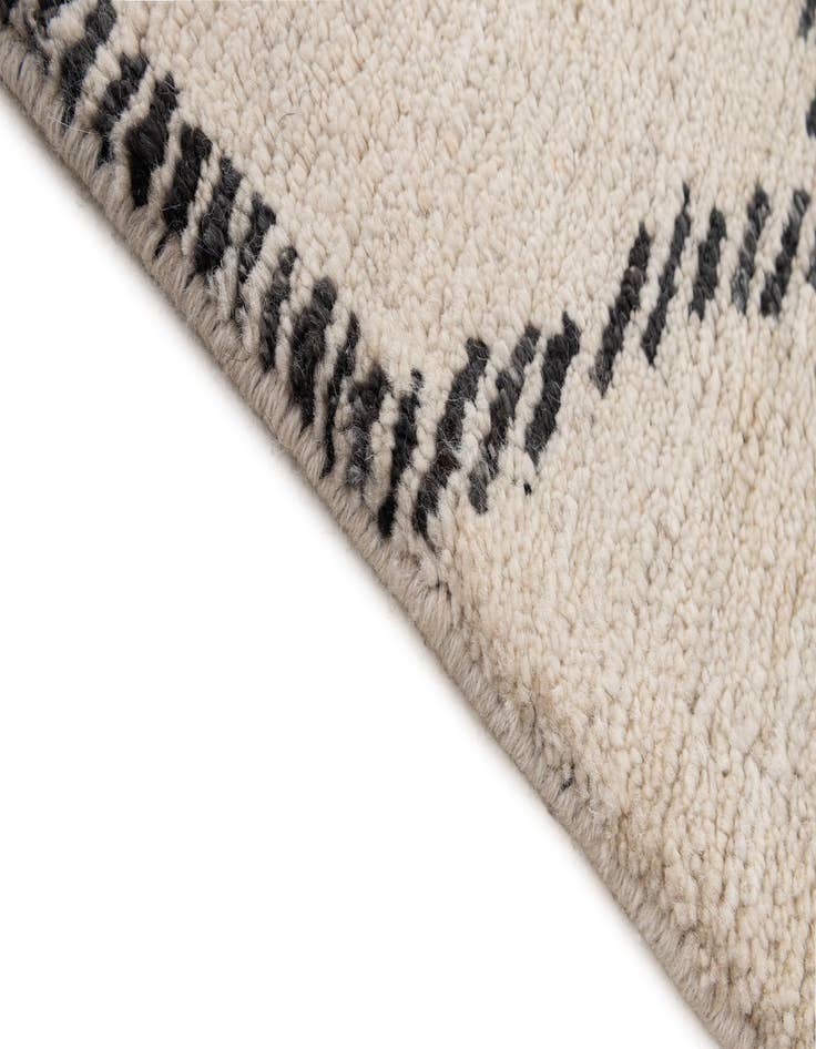 Detail image of  5' 6 x 8' 1  Hand Knotted Moroccan Wool Rug