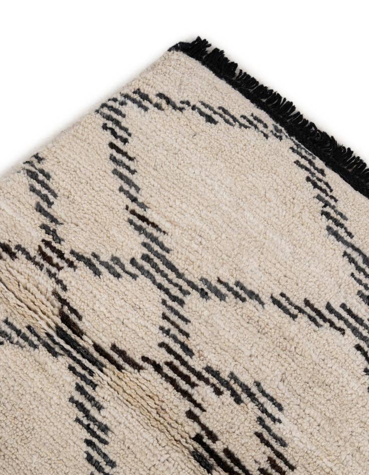 Detail image of  5' 6 x 8' 1  Hand Knotted Moroccan Wool Rug