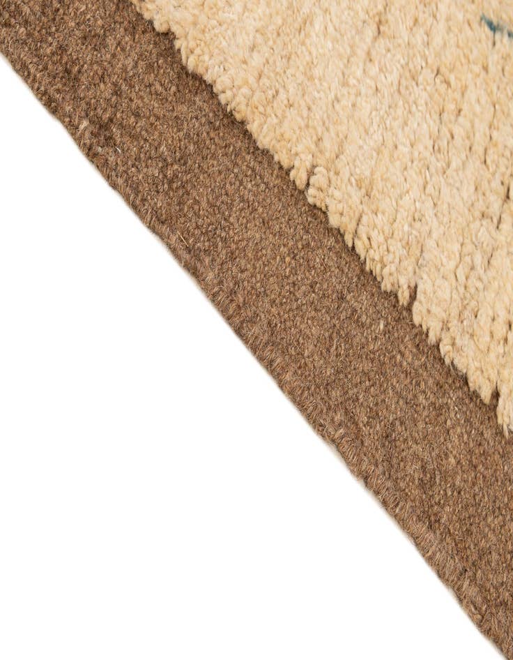 Detail image of  5' 9 x 8'  Hand Knotted Moroccan Wool Rug