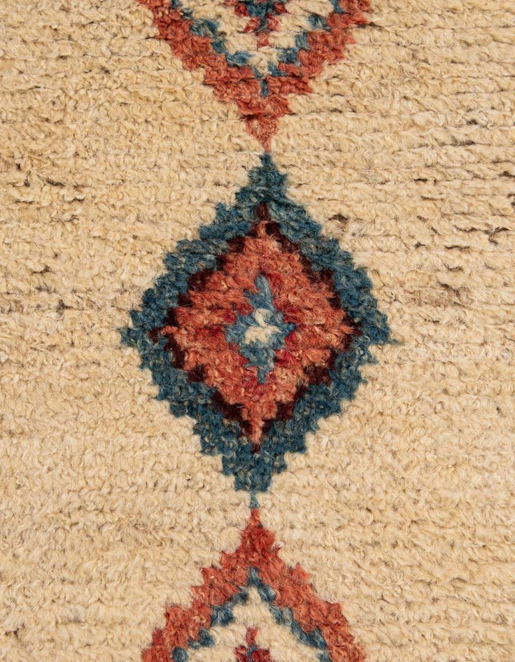 Detail image of  5' 9 x 8'  Hand Knotted Moroccan Wool Rug