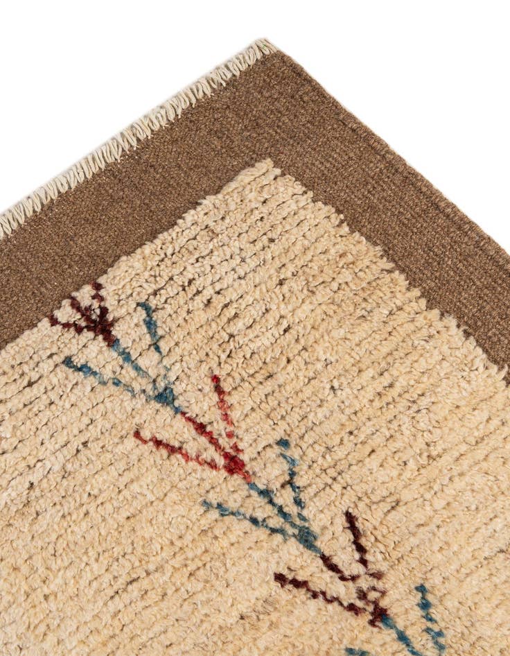 Detail image of  5' 9 x 8'  Hand Knotted Moroccan Wool Rug