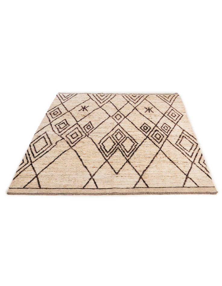 Detail image of  5' 10 x 7' 8  Hand Knotted Moroccan Wool Rug