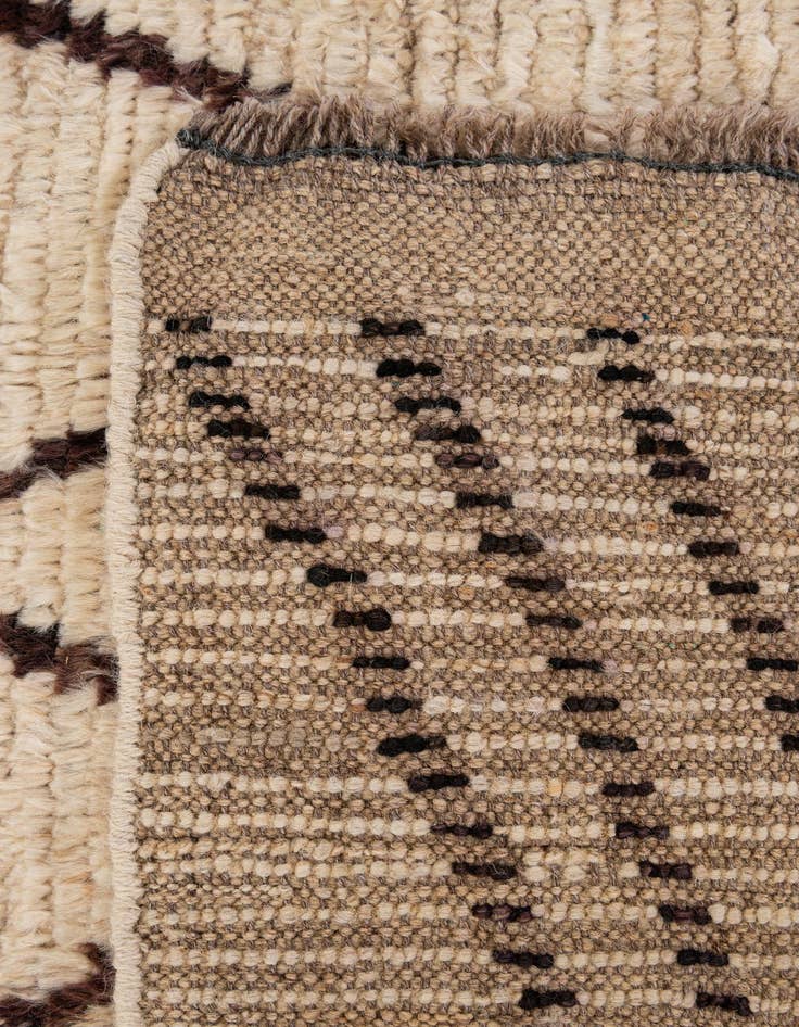 Detail image of  5' 10 x 7' 8  Hand Knotted Moroccan Wool Rug