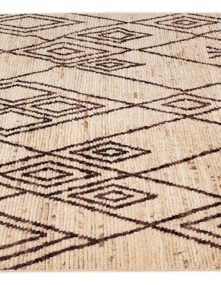 Detail image of  5' 10 x 7' 8  Hand Knotted Moroccan Wool Rug