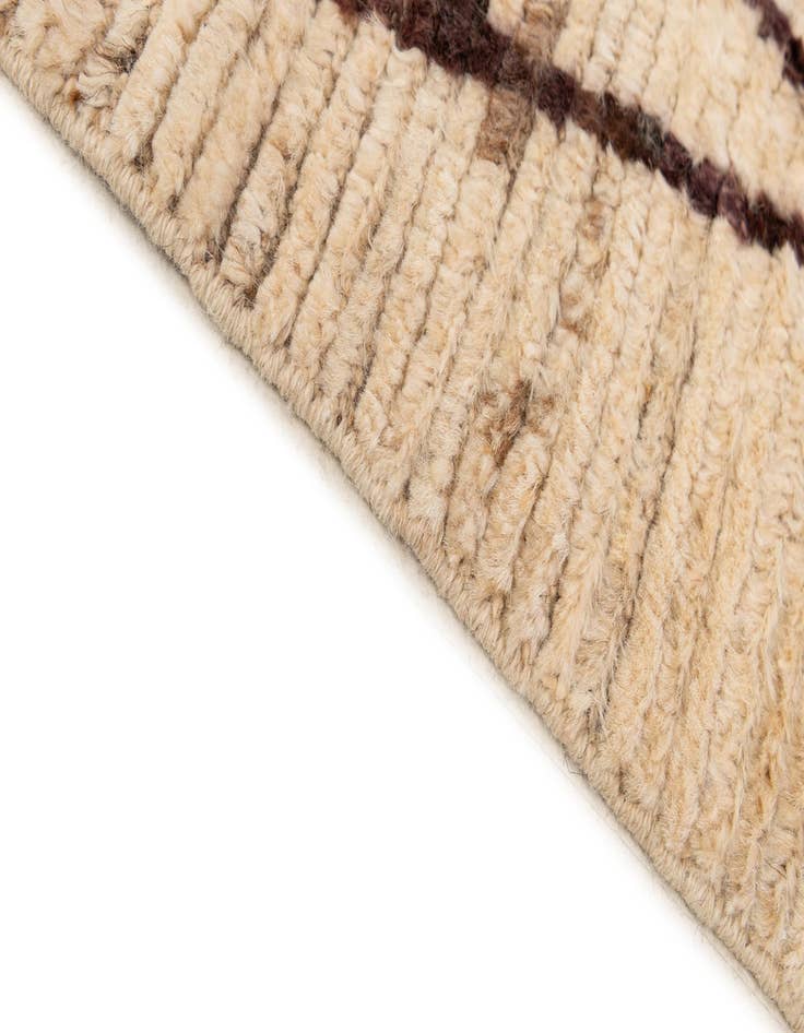 Detail image of  5' 10 x 7' 8  Hand Knotted Moroccan Wool Rug