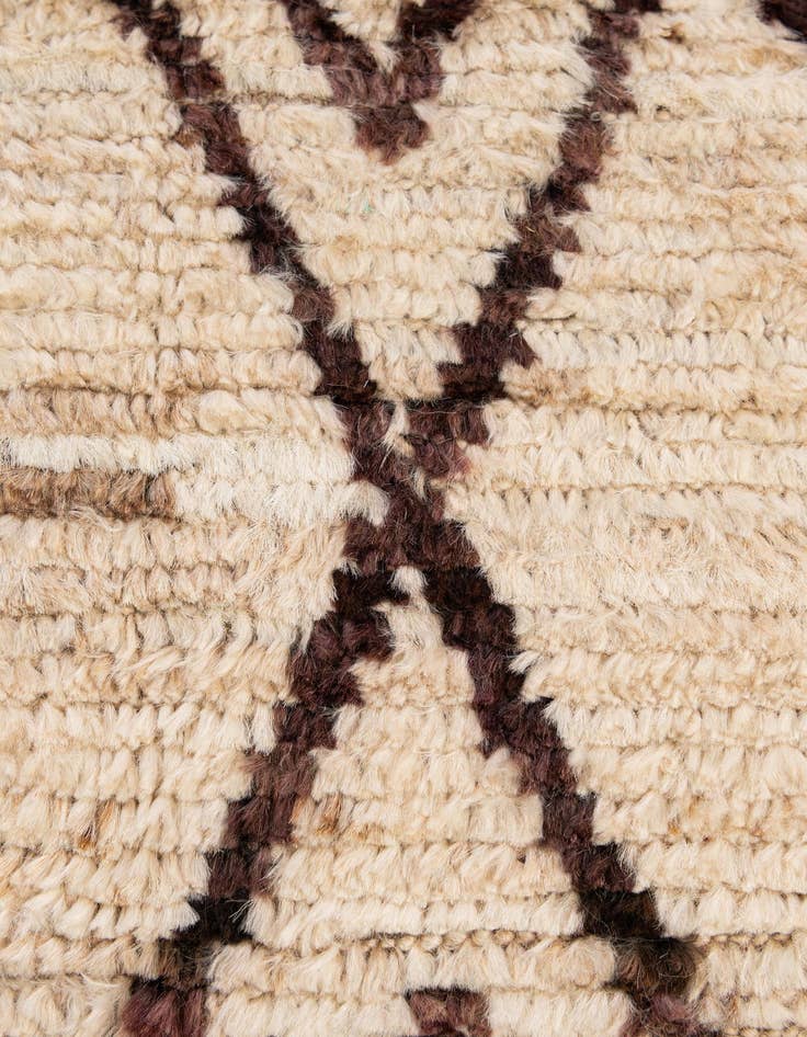 Detail image of  5' 10 x 7' 8  Hand Knotted Moroccan Wool Rug