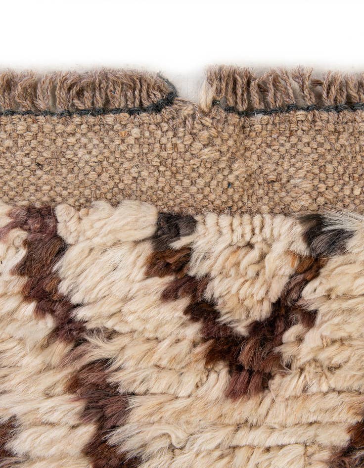 Detail image of  5' 10 x 7' 8  Hand Knotted Moroccan Wool Rug