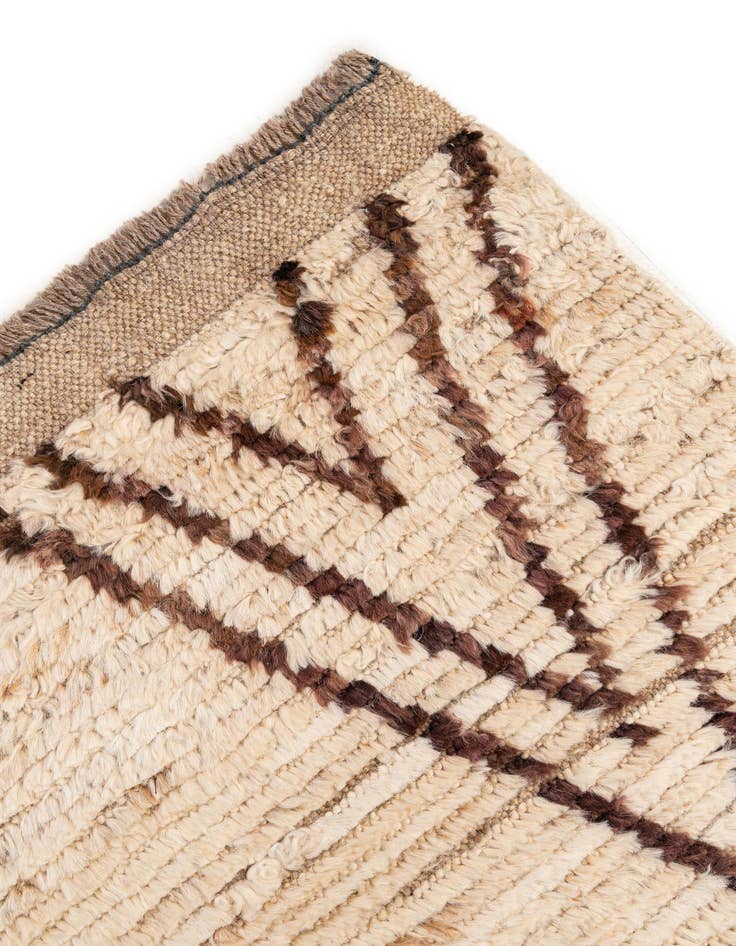 Detail image of  5' 10 x 7' 8  Hand Knotted Moroccan Wool Rug