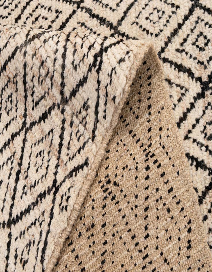 Detail image of  5' 10 x 8' 3  Hand Knotted Moroccan Wool Rug