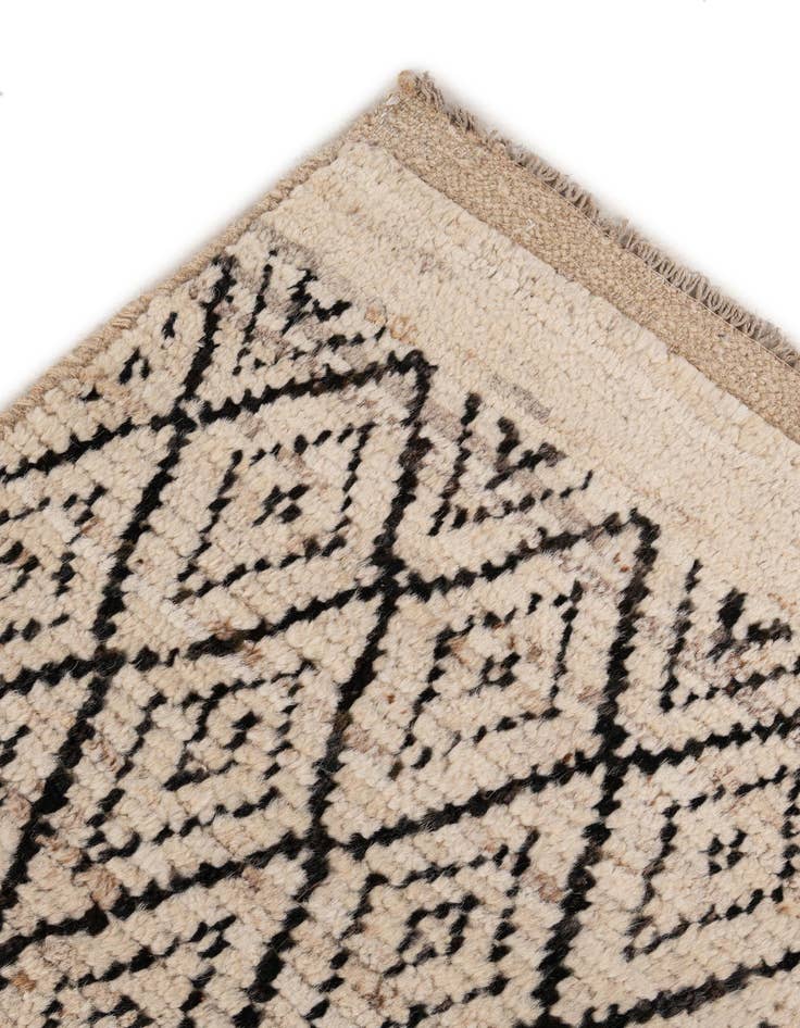 Detail image of  5' 10 x 8' 3  Hand Knotted Moroccan Wool Rug