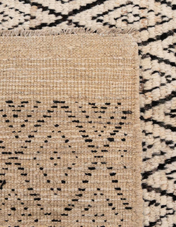 Detail image of  5' 10 x 8' 3  Hand Knotted Moroccan Wool Rug