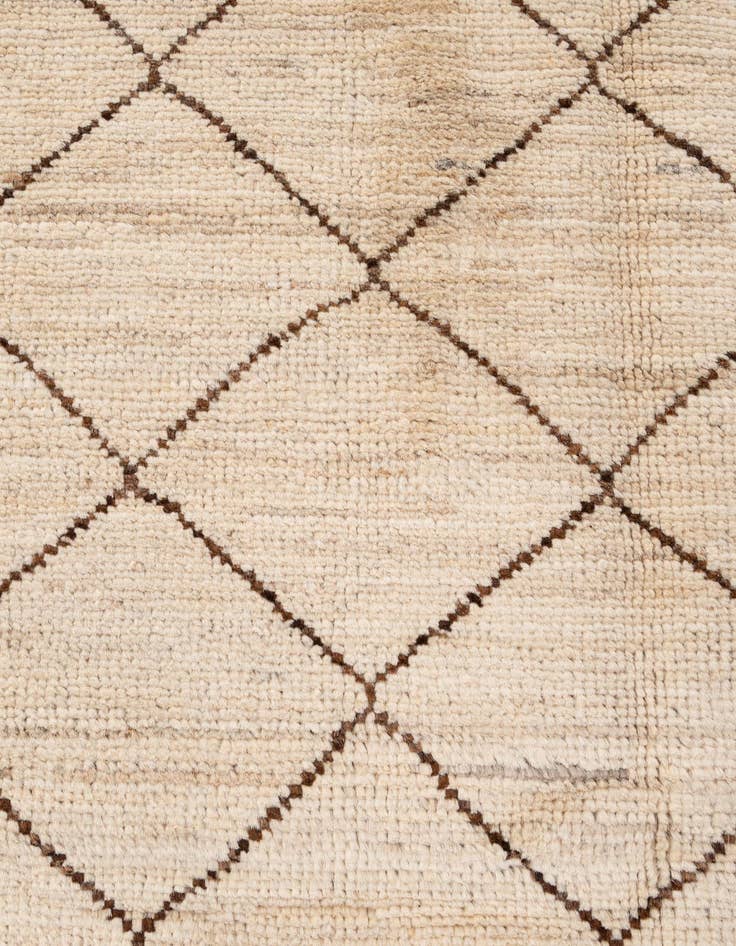 Detail image of  5' 10 x 7' 11  Hand Knotted Moroccan Wool Rug