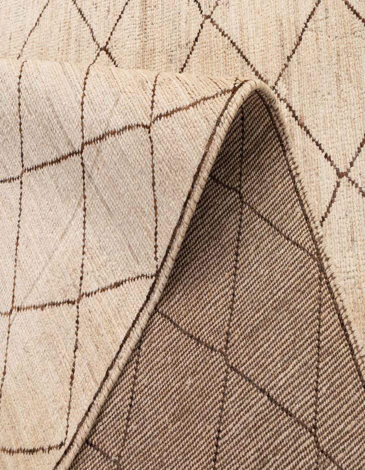 Detail image of  5' 10 x 7' 11  Hand Knotted Moroccan Wool Rug