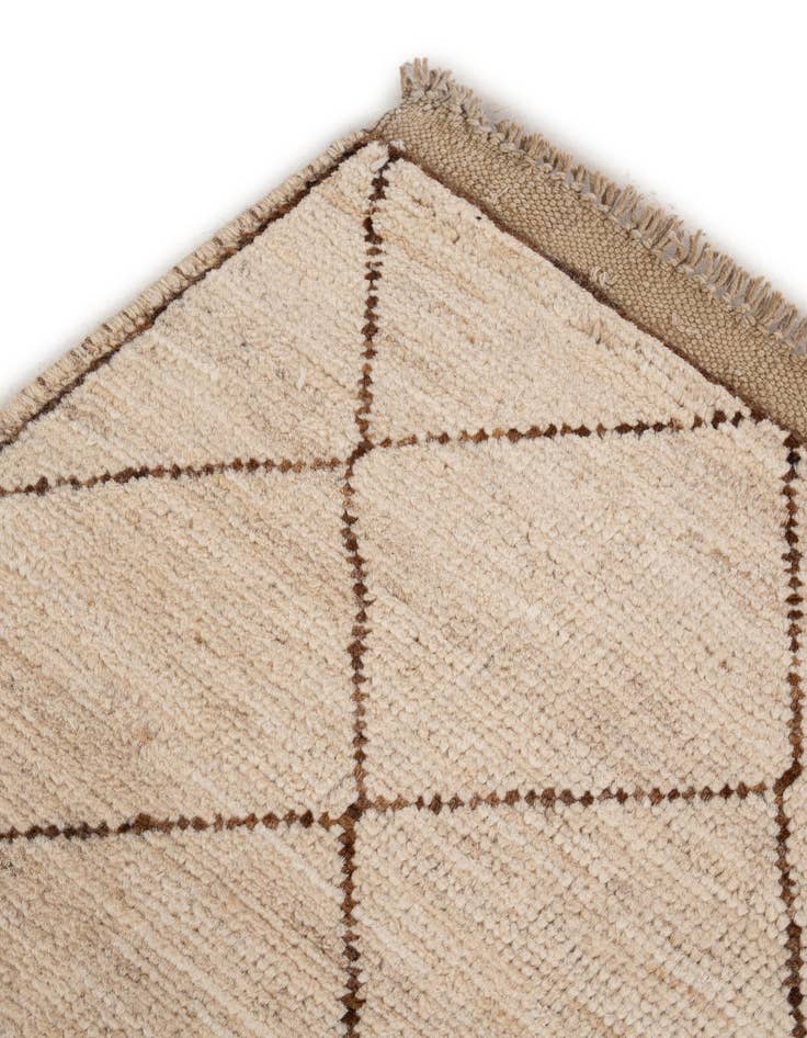 Detail image of  5' 10 x 7' 11  Hand Knotted Moroccan Wool Rug