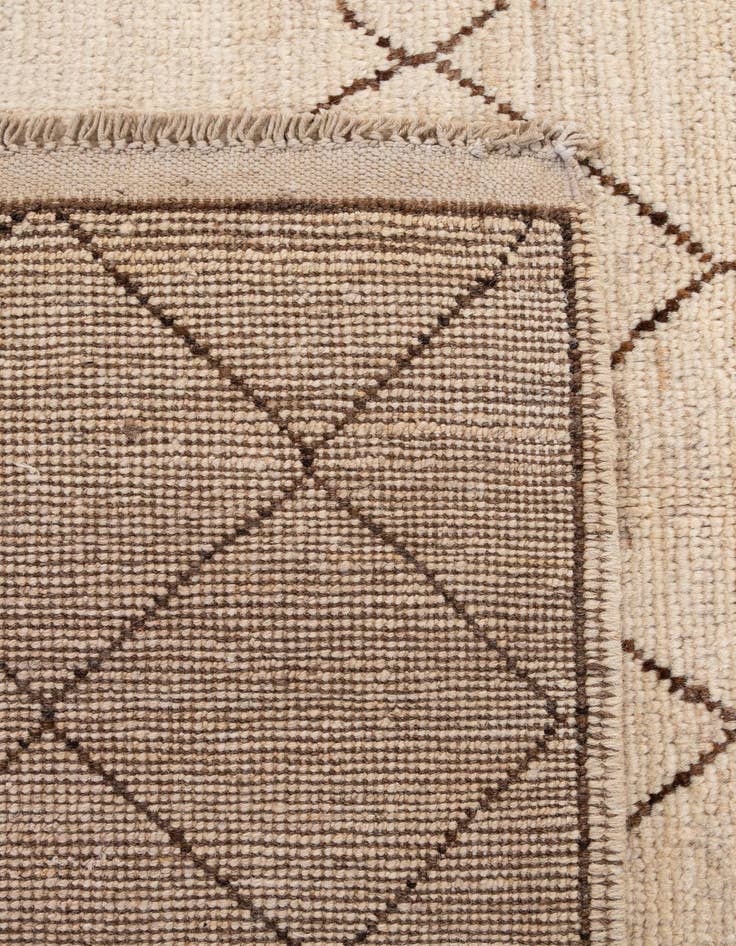 Detail image of  5' 10 x 7' 11  Hand Knotted Moroccan Wool Rug