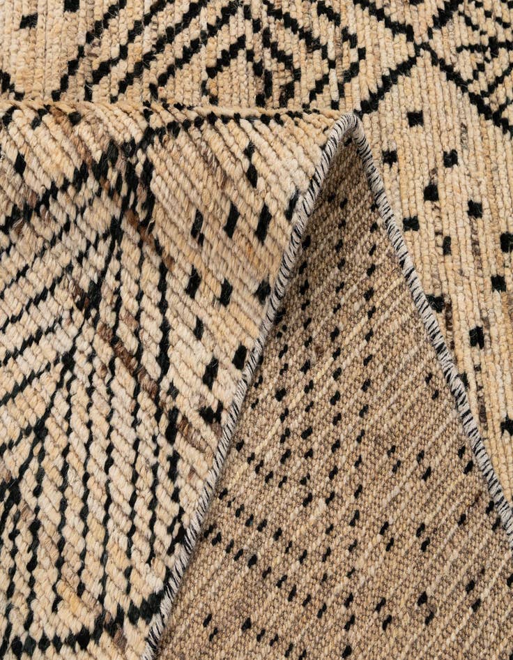 Detail image of  5' 9 x 7' 5  Hand Knotted Moroccan Wool Rug