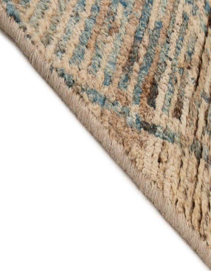 Detail image of  5' 10 x 8' 5  Hand Knotted Moroccan Wool Rug