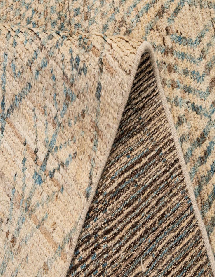 Detail image of  5' 10 x 8' 5  Hand Knotted Moroccan Wool Rug