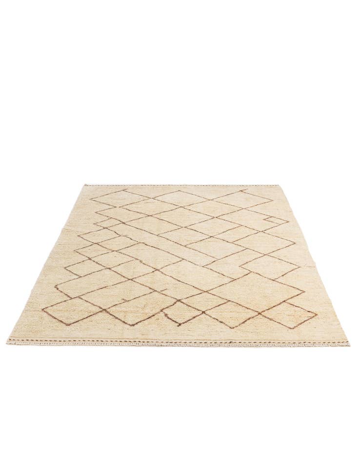 Detail image of  5' 10 x 8' 1  Hand Knotted Moroccan Wool Rug