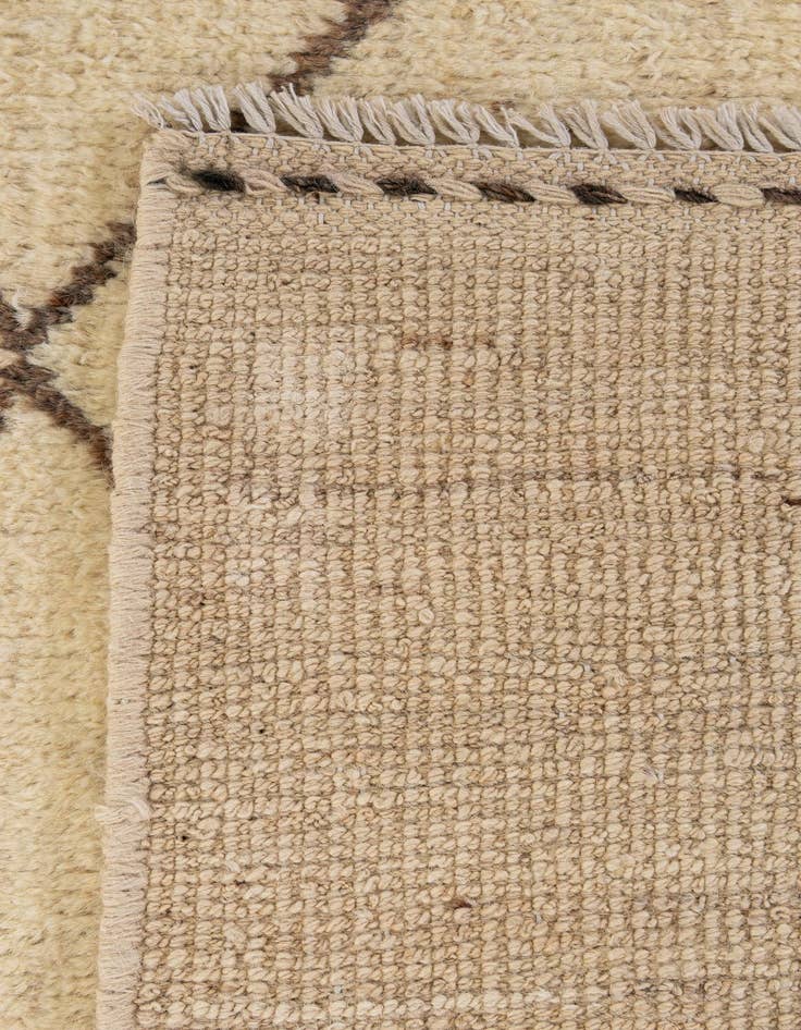 Detail image of  5' 10 x 8' 1  Hand Knotted Moroccan Wool Rug