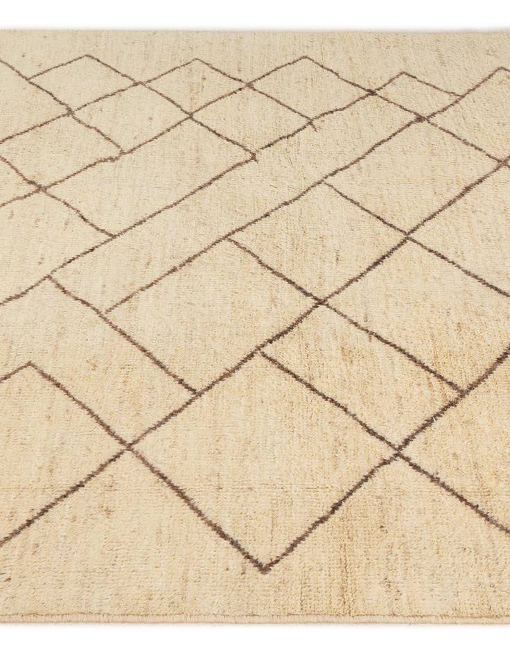 Detail image of  5' 10 x 8' 1  Hand Knotted Moroccan Wool Rug