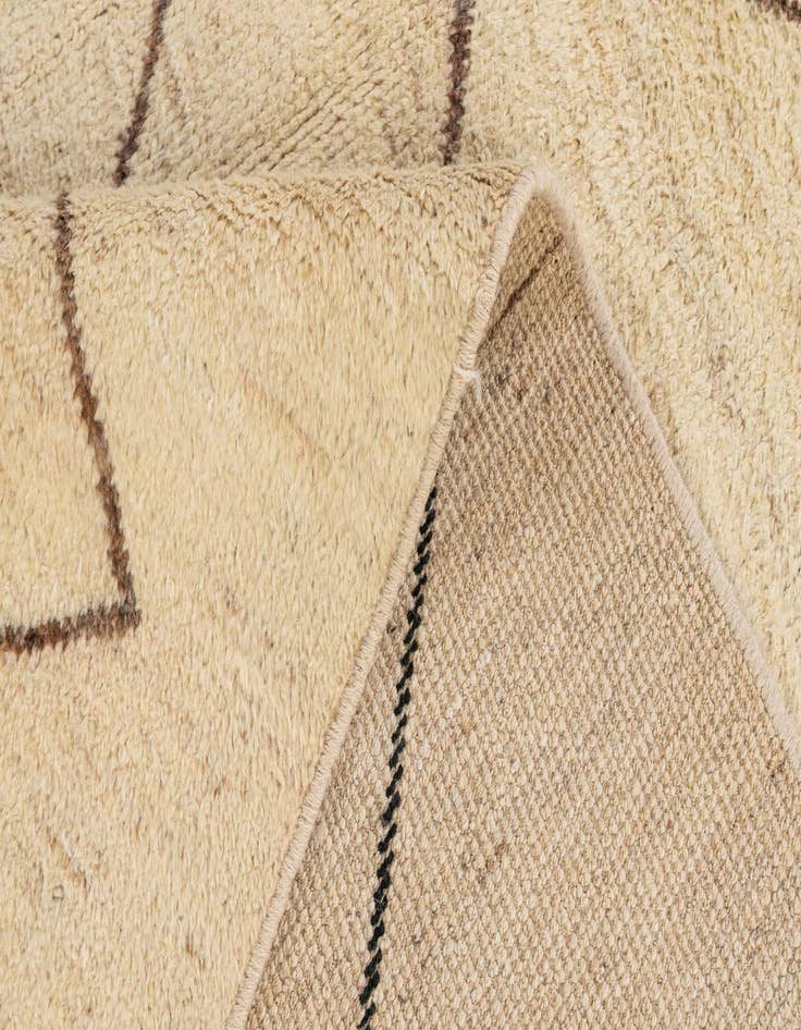 Detail image of  5' 10 x 8' 1  Hand Knotted Moroccan Wool Rug