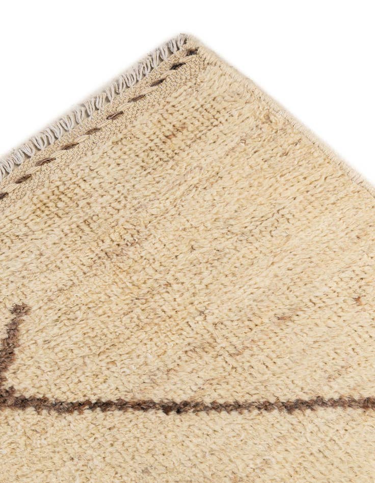 Detail image of  5' 10 x 8' 1  Hand Knotted Moroccan Wool Rug