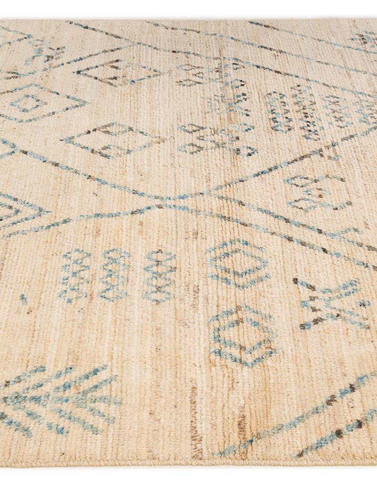 Detail image of  5' 10 x 8' 2  Hand Knotted Moroccan Wool Rug