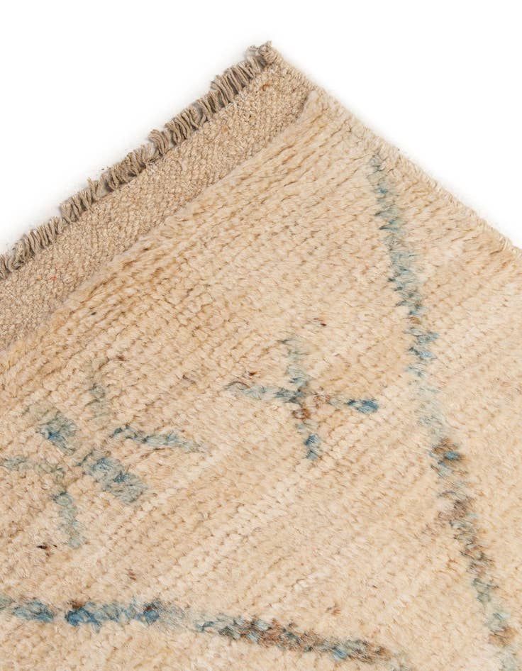 Detail image of  5' 10 x 8' 2  Hand Knotted Moroccan Wool Rug