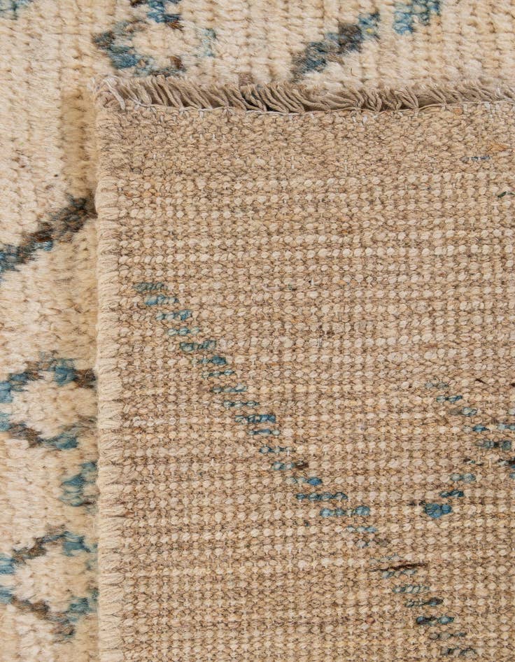 Detail image of  5' 10 x 8' 2  Hand Knotted Moroccan Wool Rug