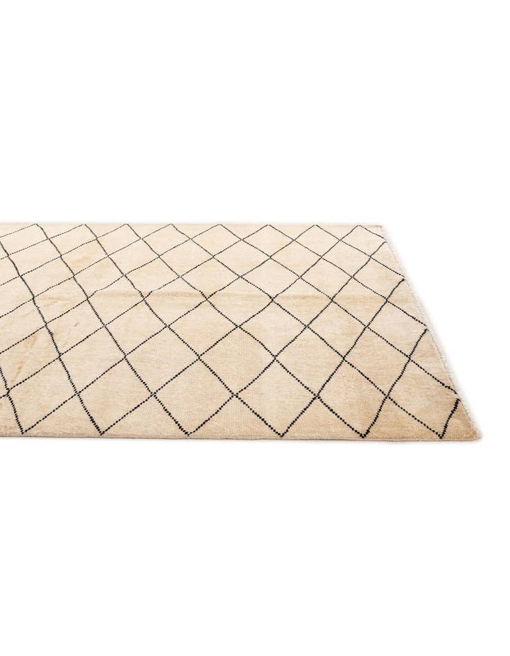 Detail image of  5' 9 x 8' 3  Hand Knotted Moroccan Wool Rug