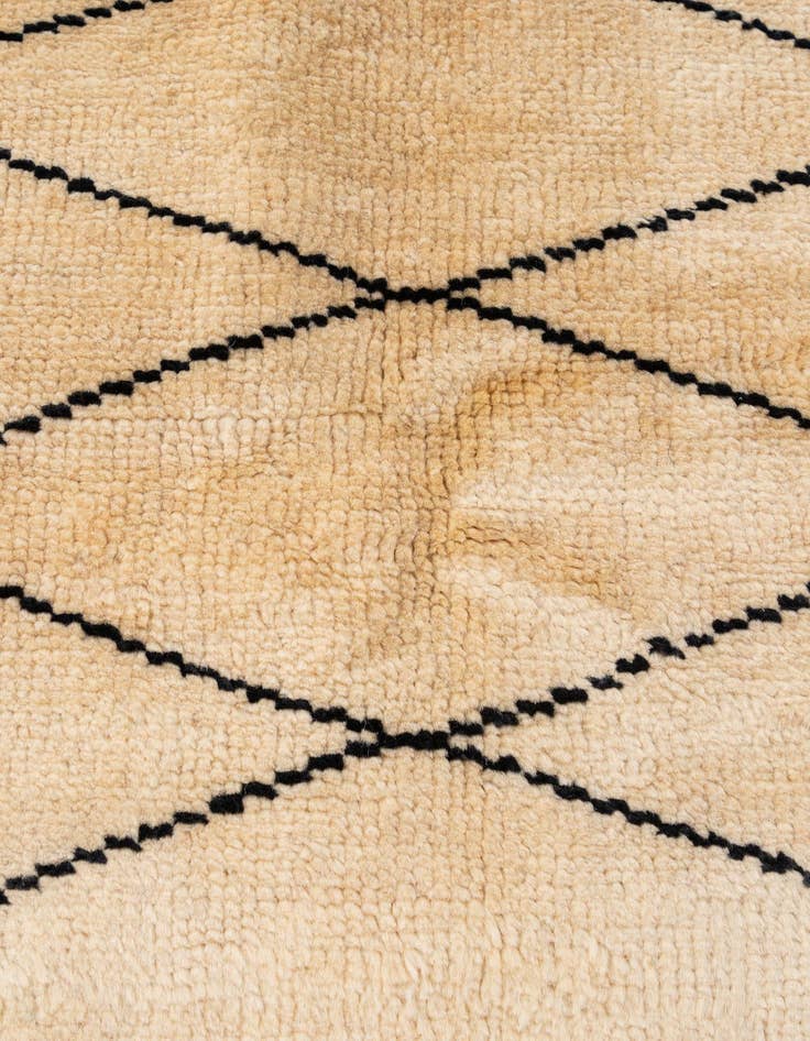 Detail image of  5' 9 x 8' 3  Hand Knotted Moroccan Wool Rug